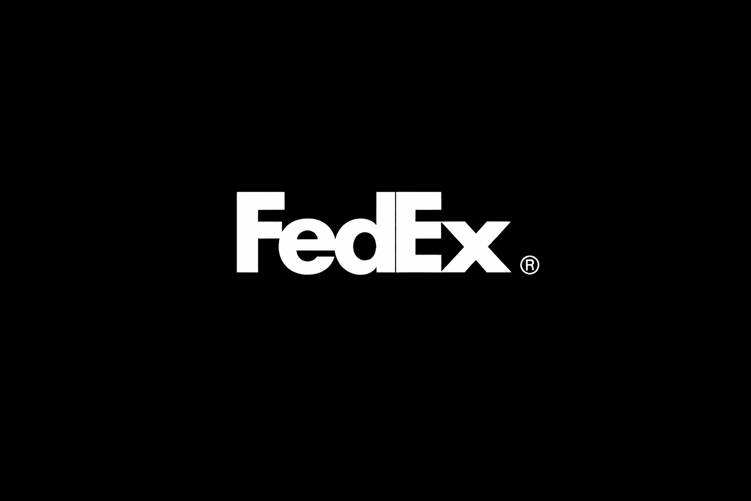 Logo FEDEX em Branco